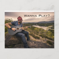 Leçons de guitare Publicité Carte postale pour les