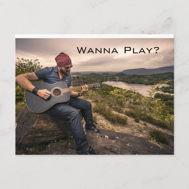 Leçons de guitare Publicité Carte postale pour les (Devant)