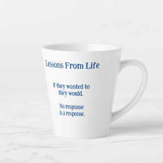 Leçons de vie latte Mug