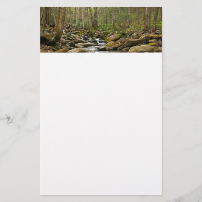 LeConte Creek auf den Großen Smoky-Bergen Briefpapier (Vorderseite)