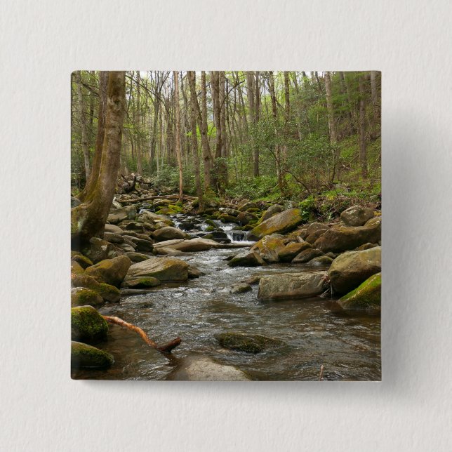 LeConte Creek auf den Großen Smoky-Bergen Button (Vorderseite)