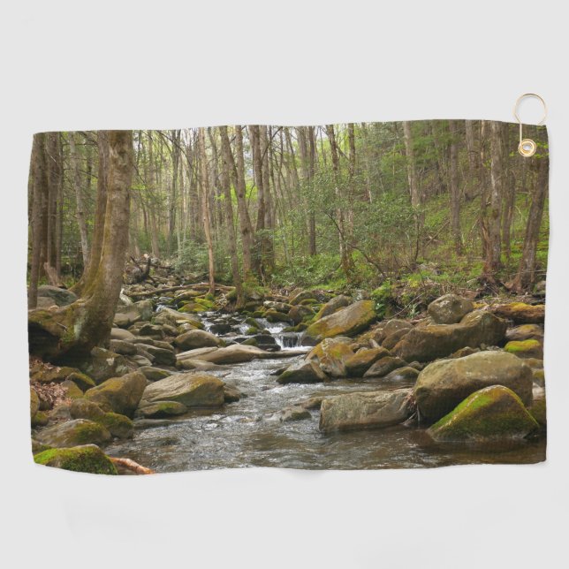 LeConte Creek auf den Großen Smoky-Bergen Golfhandtuch (Horizontal)
