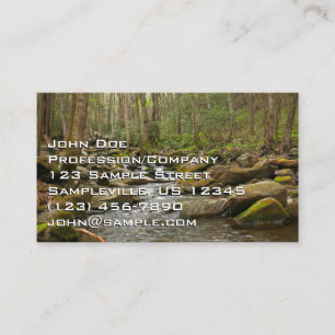 LeConte Creek auf den Großen Smoky-Bergen Visitenkarte
