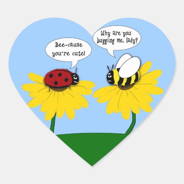 L'écrasement de Ladybug sur un Stickers d'Abeille  (Devant)