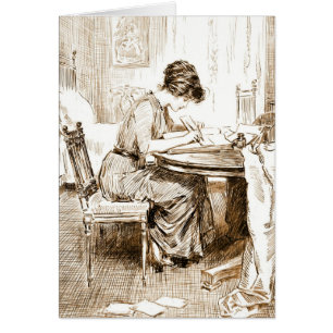 L'écriture de femme marque avec des lettres 1911