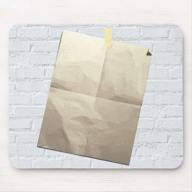 L'écriture sur le blanc de tapis de souris de mur (Devant)