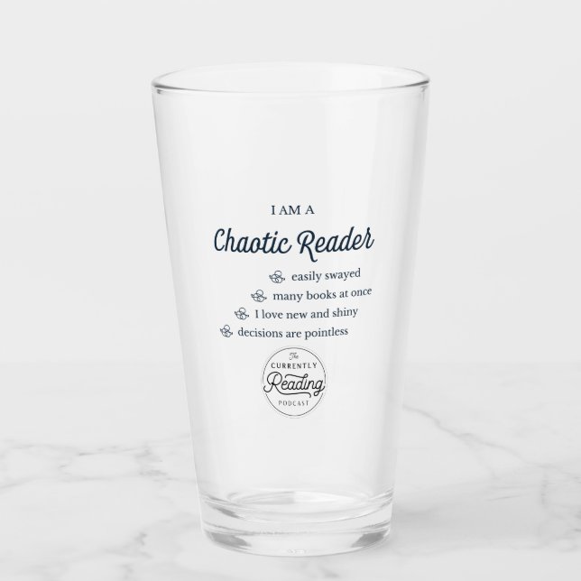 Lecteur chaotique verre à pinte (Devant)