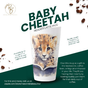 Lecteur de Cheetah Baby Latte Mug