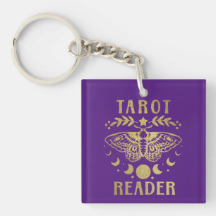Lecteur de Tarot en or Phase Lunaire Moth Stars
