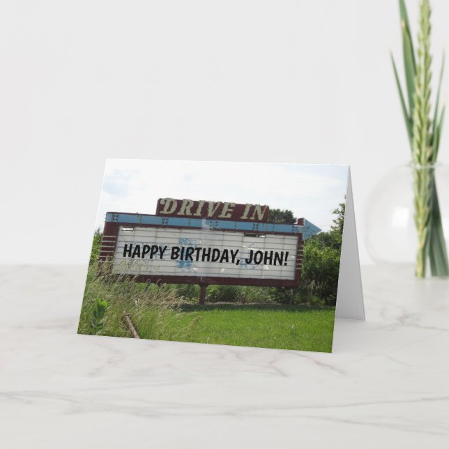 LECTEUR PERSONNALISÉ DANS LES CARTES D'ANNIVERSAIR (Devant)