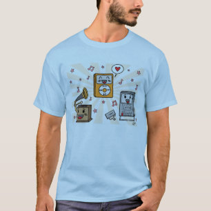 Lecteurs de musique mignons - le T-shirt des