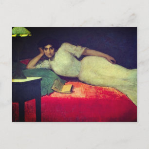 Lectura - von Julio Romero de Torres (1900) Postkarte