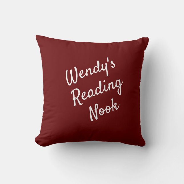 Lecture de Nook Cushion, oreiller noir et blanc (Recto)