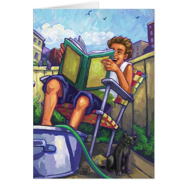 Lecture d'été, Garçon (Devant)