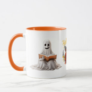 Lecture Fantôme et Citrouille" Mug d'Halloween