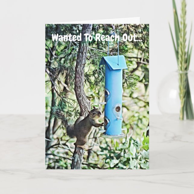 L'Écureuil Parvient À Réfléchir À Votre Carte (Devant)