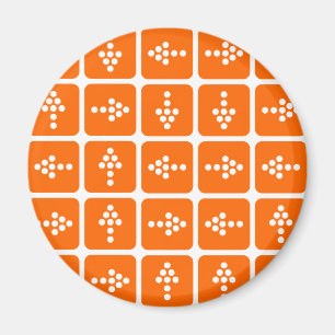 LED Arrow Square Orange Magnet