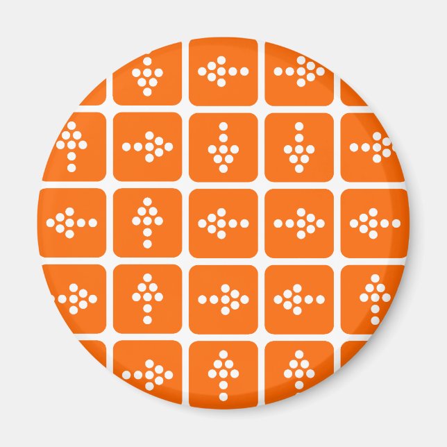 LED Arrow Square Orange Magnet (Vorne)