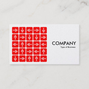 LED Arrows Square Red - (Gold Card) Visitenkarte