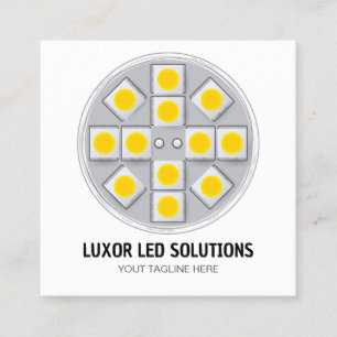 Led Custom QR Quadratische Visitenkarte