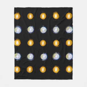 LED-Leuchten, schließen abstrakten Hintergrund. Fleecedecke
