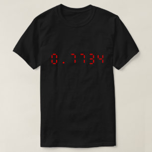 LED-Rechner Hallo 0,7734 T-Shirt