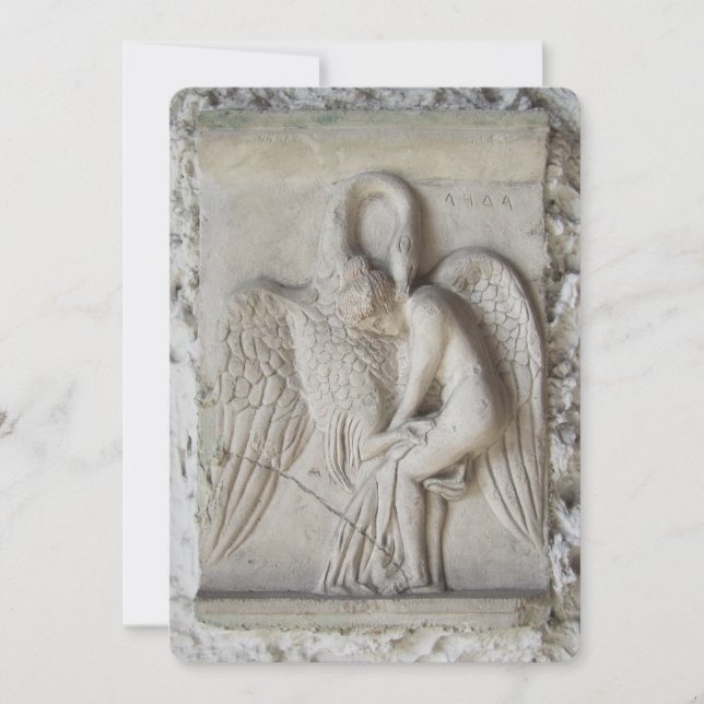 Leda und Swan Feiertagskarte (Vorderseite)