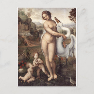 Leda und Swan Postkarte