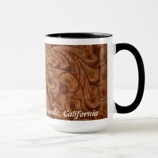 Leder 15 Unze-Tasse Rancho Del Vinedos Temecula CA Tasse