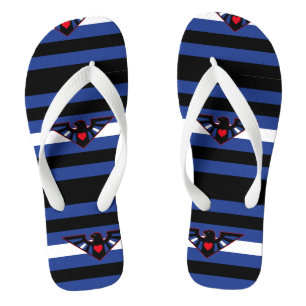 Leder Adler Stolz Flip Flops