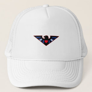 Leder Adler Stolz Truckerkappe