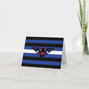 Leder-Adler-Stolzflagge Dankeskarte