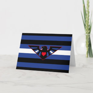 Leder-Adler-Stolzflagge Karte