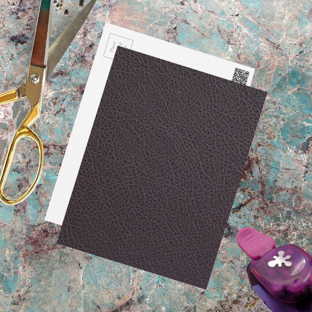 Leder aus Braun Postkarte (Von Creator hochgeladen)