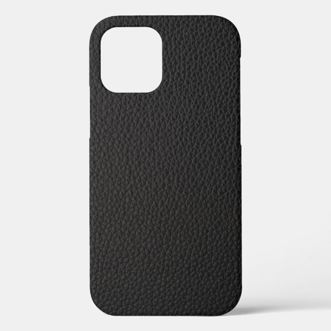 Leder aus schwarzem Imitat Case-Mate iPhone Hülle (Rückseite)