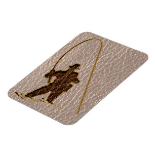 Leder-Blick Fischer weich Magnet