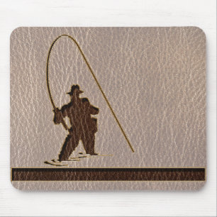 Leder-Blick Fischer weich Mousepad
