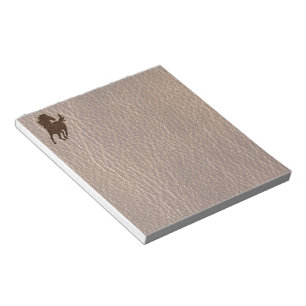 Leder-Blick Pferd Notizblock