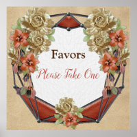 Leder-Blume auf Cream-Wildleder-Gastgeschenke Hoch