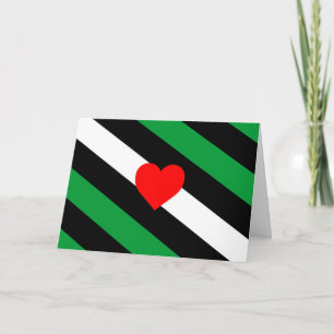 Leder Boi Stolzflagge Feiertagskarte