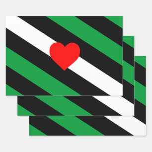 Leder Boi Stolzflagge Geschenkpapier Set