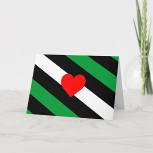 Leder Boi Stolzflagge Karte