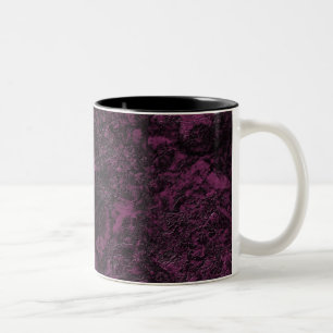 Leder Burgund Textur Zweifarbige Tasse