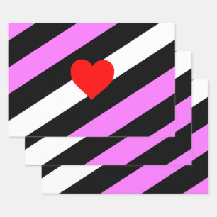 Leder-Girl-Pride-Flagge Geschenkpapier Set