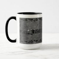 Leder & Gürtel Silber Grau Tasse