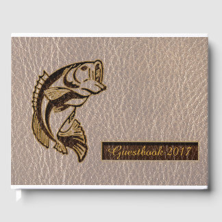 Leder-Look Fisch weich Gästebuch