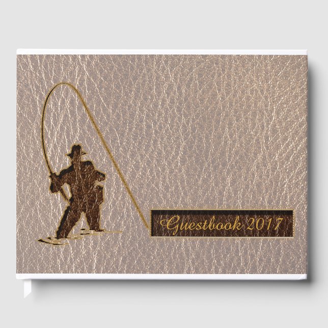 Leder-Look Fisherman Soft Gästebuch (Vorderseite)