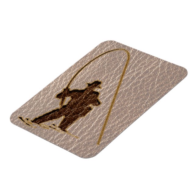 Leder-Look Fisherman Soft Magnet (Linke Seite)