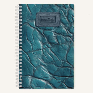Leder-Look-Notebook - Ocean Blue Notizbuch