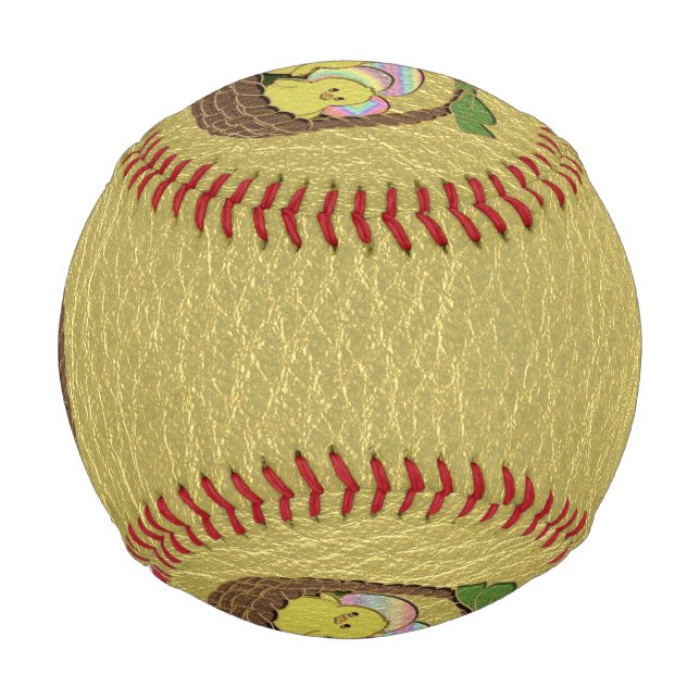Leder-Look Osterkorb Baseball (Vorderseite)